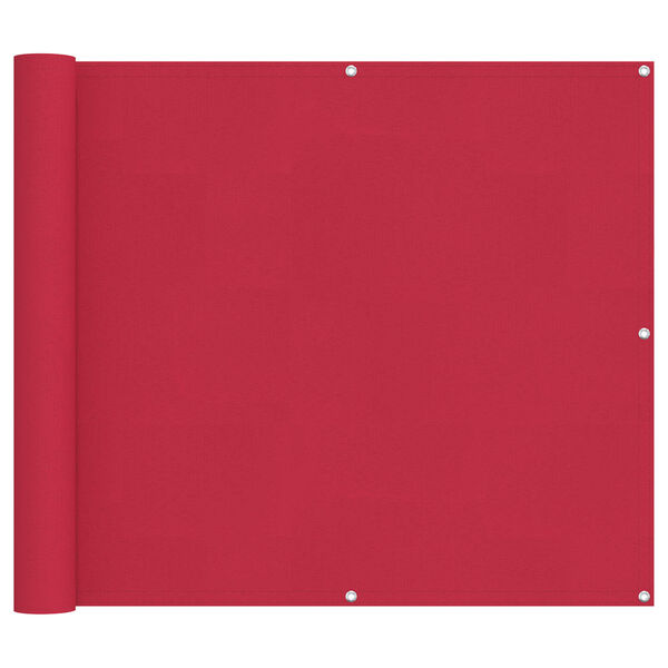 vidaXL Balkon Scherm Bordeauxrood 90 x 200 cm Oxford Stof