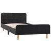 vidaXL Bedframe jute donkergrijs 90x200 cm