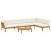 vidaXL 5 Stuk Garden Pallet Sofa Units Massief Acaciahout Naturel