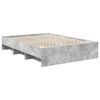 vidaXL Bedframe met hoofdeinde Beton Grijs 140 x 200 cm Bewerkt hout