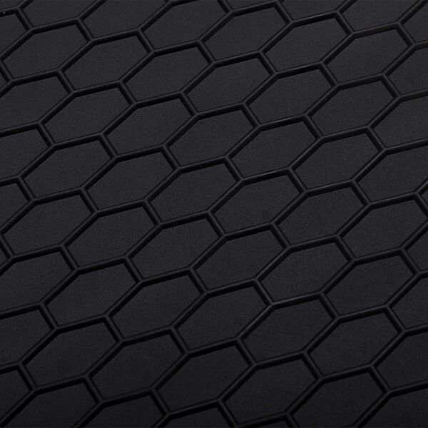 vidaXL Autobodemmat Zwart Rubber