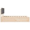 vidaXL Bedframe met Gevoerd Hoofdgedeelte Lichtgrijs 140 x 200 cm