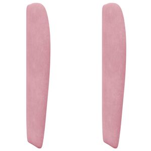 vidaXL Hoofdbord oor Roze 80 x 23 x 6 cm Fluweel