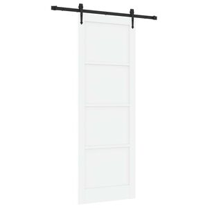 vidaXL Schuifdeur ORKDAL Wit 83 x 232 cm Massief grenenhout