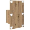 vidaXL Wandkastje 2 pcs Artisan Eiken 48,5 x 32,5 x 80 cm Bewerkt hout