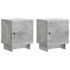 vidaXL Nachtkastje 2 st Betongrijs 43 x 34,5 x 50 cm Bewerkt hout