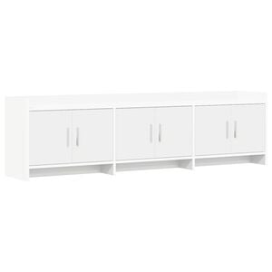 vidaXL TV-kast 168 x 33 x 47 cm Wit Bewerkt hout