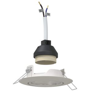 vidaXL Spotje 6 pcs Wit 9 x 9 x 2.5 cm Metaal