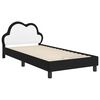 vidaXL Bedframe voor kinderen met hoofdbord Zwart 90 x 190 cm PU