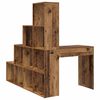 vidaXL Hoekbureau Oud Hout 101,5 x 149,5 x 149,5 cm Bewerkt hout