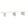 vidaXL Monitorstandaard 100x27x15 cm massief grenenhout wit