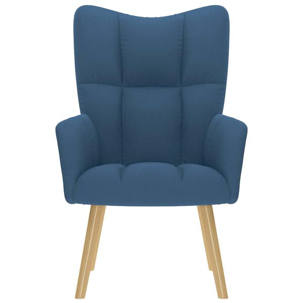 vidaXL Relaxstoel stof blauw