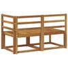 vidaXL Outdoor Midden- en Hoeksalon 2 Stuk Naturel Massief Acaciahout