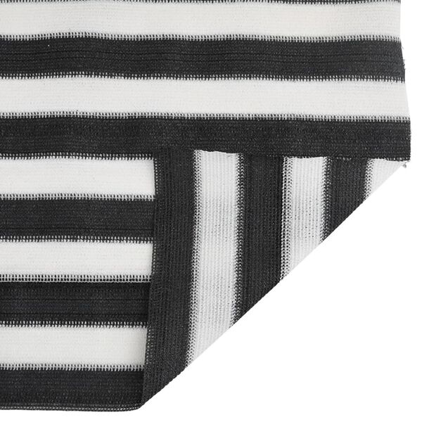 vidaXL Privacynet 75 g/m&sup2; 1,2x25 m HDPE antracietkleurig en wit