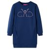 vidaXL Kinderjurk 116 marineblauw
