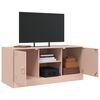 vidaXL Tv-meubel 99x39x44 cm staal roze