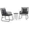 vidaXL Tuin eettafelset 3 st Zwart en Anthraciet poly rattan