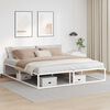 vidaXL Bedframe zonder matras 180x200 cm wit