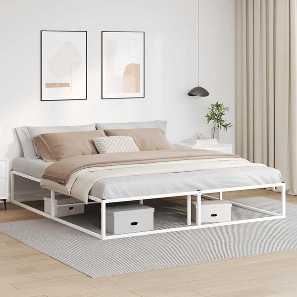vidaXL Bedframe zonder matras 180x200 cm wit