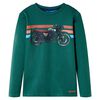 vidaXL Kindershirt met lange mouwen 128 groen