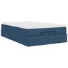 vidaXL Ottoman bed met matras 120x200cm stof blauw