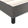 vidaXL Boxspring bed kunstleer grijs 80x200 cm