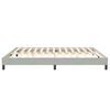 vidaXL Bedframe zonder matras 200x220 cm fluweel lichtgrijs