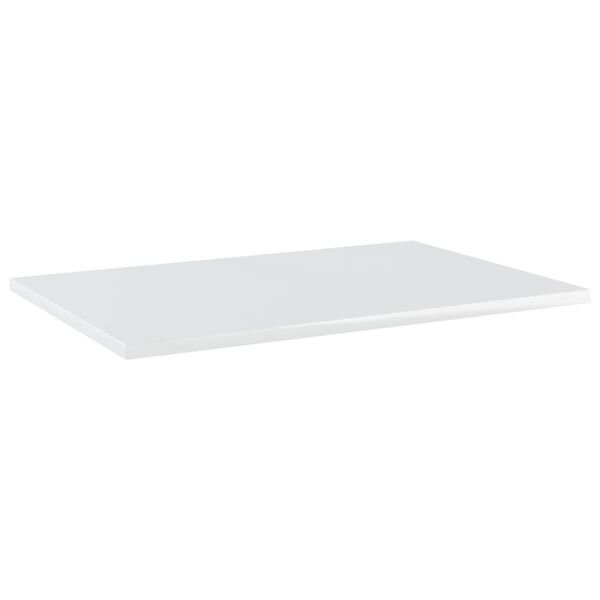 vidaXL Wandschappen 4 st 60x40x1,5 cm bewerkt hout hoogglans wit