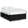 vidaXL Bedframe zonder matras 160x200 cm fluweel zwart