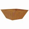 vidaXL Tuin Bloempot Roestig 35 x 35 x 15 cm Cortenstaal