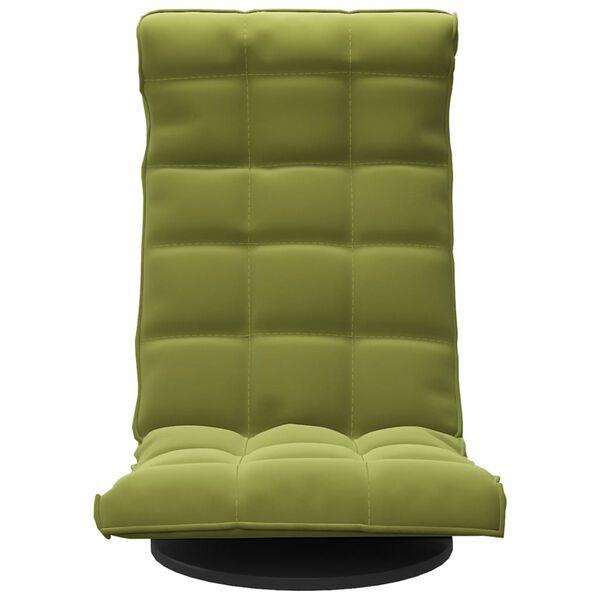 vidaXL Vloerstoel draaibaar fluweel lichtgroen