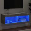 vidaXL Tv-meubel met LED-verlichting 100x30x30 cm betongrijs
