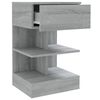 vidaXL Nachtkastjes 2 st 40x35x65 cm bewerkt hout grijs sonoma eiken