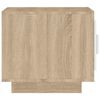 vidaXL Salontafel 51x50x45 cm bewerkt hout wit en sonoma eikenkleurig