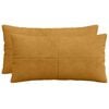 vidaXL Kussensloop 2 pcs ALMELO Geel 40 x 80 cm corduroy