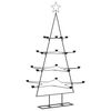 vidaXL Kerstdecoratie kerstboom 140 cm metaal zwart