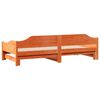 vidaXL Slaapbank onderschuifbed zonder matras 90x190 cm hout wasbruin
