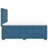 vidaXL Boxspring met matras fluweel blauw 140x190 cm