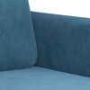 vidaXL 2-delige Loungeset met kussens fluweel blauw