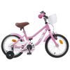 vidaXL Kinderfiets 16 Inch voor 4-6 jaar oud Lichtroze