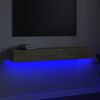 vidaXL Tv-meubel met LED-verlichting 120x35x15,5 cm sonoma eikenkleur