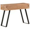 vidaXL Wandtafel met natuurlijke rand 100x35x76 cm massief acaciahout