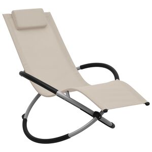 vidaXL Kinderligbed staal cr&egrave;mekleurig