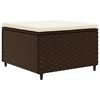 vidaXL 7-delige Loungeset met kussens poly rattan bruin