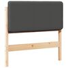 vidaXL Gestoffeerd hoofdbord Bruin en Donkergrijs 100 cm
