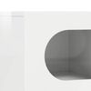 vidaXL TV-kast Hoogglans wit 60 x 35 x 40 cm Bewerkt hout