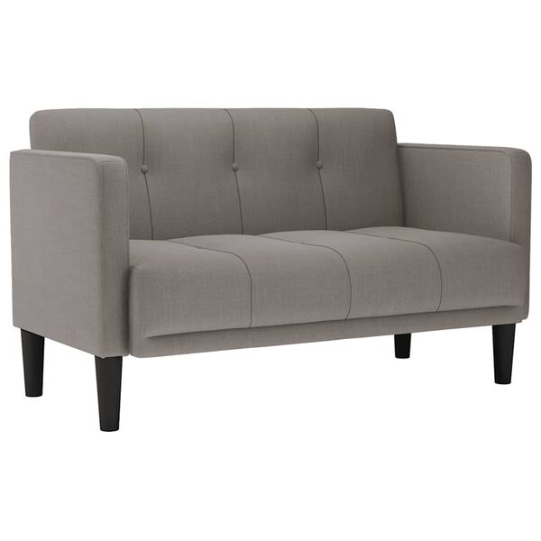 vidaXL Loveseat Bank Taupe 111 cm Stof