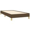 vidaXL Bedframe zonder matras 80x200 cm stof donkerbruin