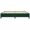 vidaXL Bedframe zonder matras 200x200 cm fluweel donkergroen