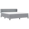 vidaXL Boxspringbed met matras Lichtgrijs 180 x 200 cm Stof